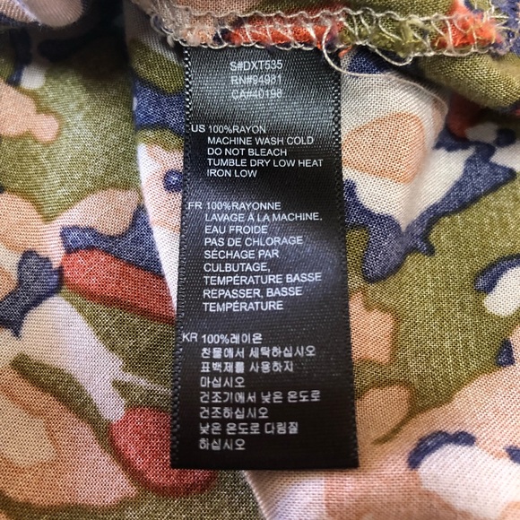 Forever 21 Mini Dress Tunic M Blue Green White - Picture 7 of 8